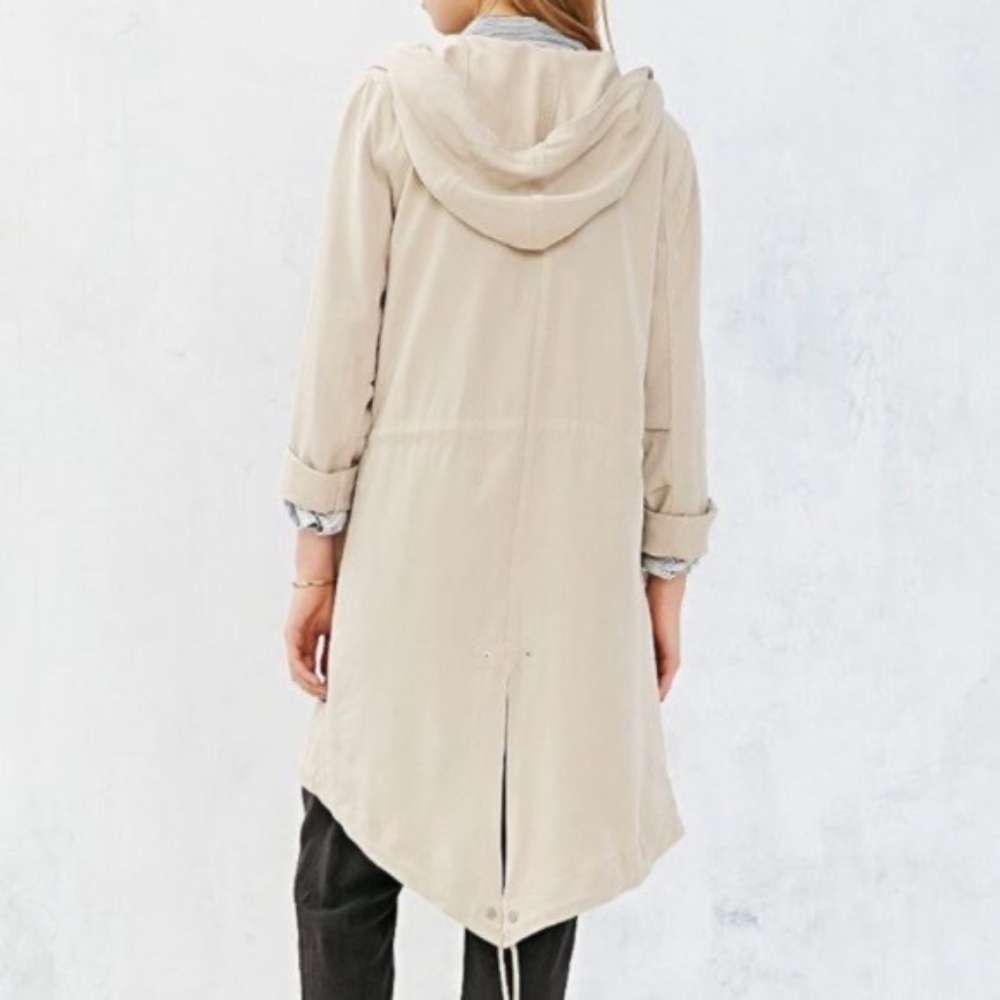 NWT SILENCE + NOISE WAYLIN ASYMMETRICAL PARKA, SMALL - Picture 3 of 16